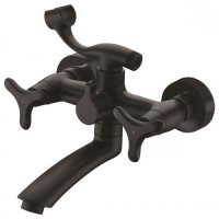 Смеситель для ванны Kaiser Trio 57122-2 Черный матовый Смеситель для ванны Kaiser Trio 57122-2 Черный матовый