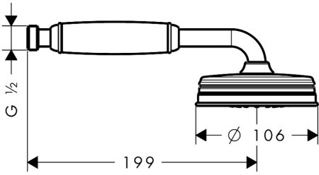 Ручной душ Axor Montreux 16320000 Хром 