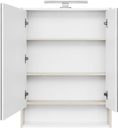 Зеркальный шкаф Aquaton Рико 65 1A215202RIB90 Белый Ясень фабрик 