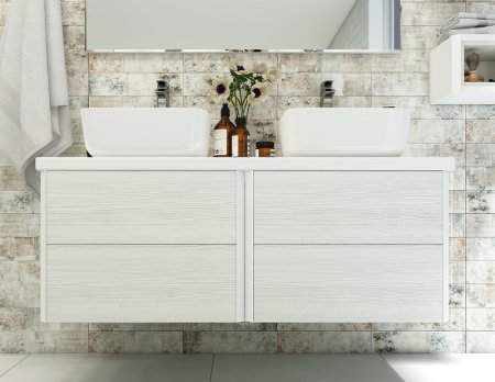 Тумба под раковину Aquaton Брук 60 1A201901BCDL0 подвесная Дуб латте 