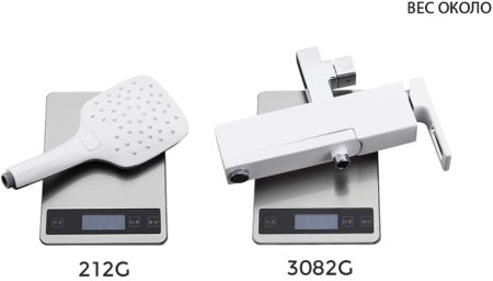 Душевая система Gappo G17-8 G2417-8 Белая Хром 