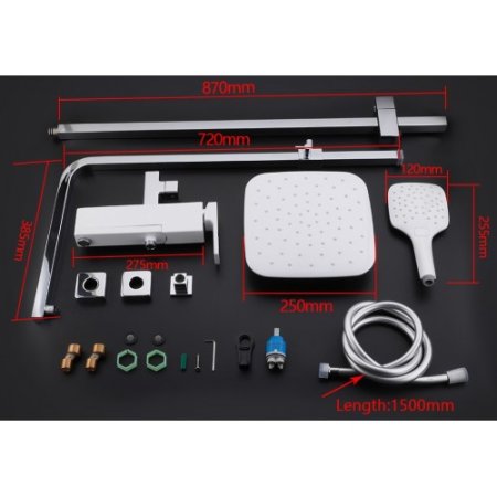 Душевая система Gappo G17-8 G2417-8 Белая Хром 