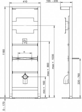 Инсталляция для писсуаров Cersanit Link P-IN-PI-LINK 