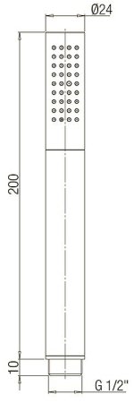 Ручной душ Paini 53CR155/P4 Хром 