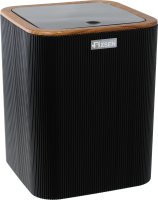 Ведро для мусора FIXSEN BLACK WOOD FX-401-6, черный/коричневый