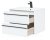 Тумба с раковиной Aquanet Lino 70 белый матовый 
