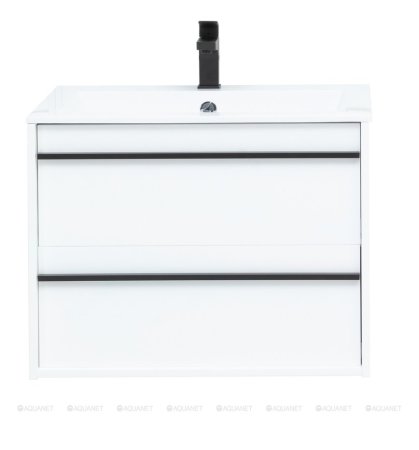 Тумба с раковиной Aquanet Lino 70 белый матовый 