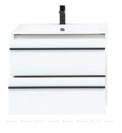 Тумба с раковиной Aquanet Lino 70 белый матовый 