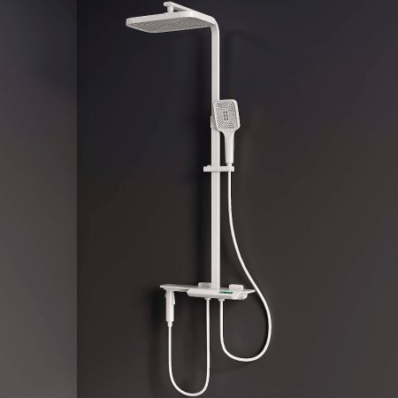 Душевая система RGW Shower Panels SP-35W 51140135-03 с термостатом Белая 