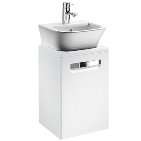 Тумба под раковину Roca The Gap 45 ZRU9302880 подвесная Белая глянцевая 