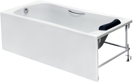 Акриловая ванна Roca BeCool 170x80 ZRU9302852+ZRU9302854+ZRU9302853 с каркасом, фронтальной панелью и ручками 