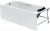 Акриловая ванна Roca BeCool 170x80 ZRU9302852+ZRU9302854+ZRU9302853 с каркасом, фронтальной панелью и ручками 