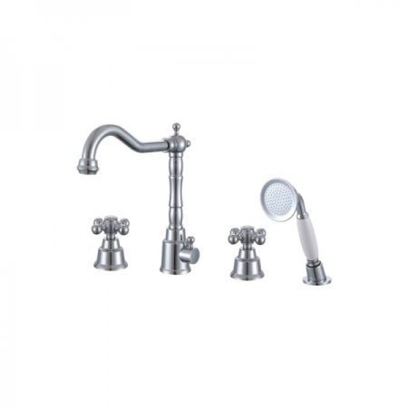Смеситель для ванны на 4 отверстия Ganzer Konstantin GZ09033 Хром 