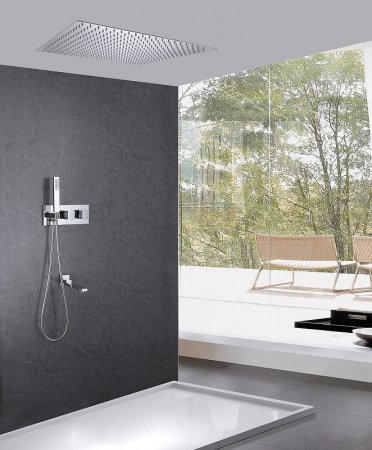 Душевая система Abber Daheim AF8254 с термостатом Хром 