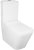 Унитаз компакт Azario Quadro AZ-2175 Белый с бачком и сиденьем Микролифт 