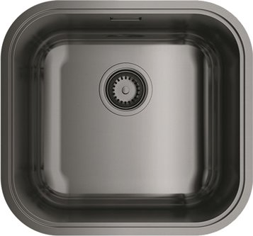 Мойка кухонная Omoikiri Omi 44-U/IF-GM вороненая сталь 