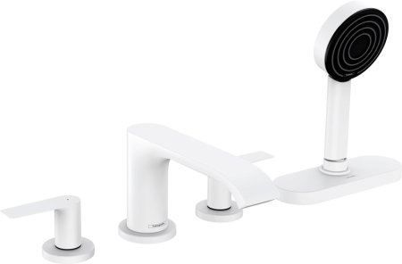 Смеситель Hansgrohe Vivenis 75444700 на борт ванны, белый 