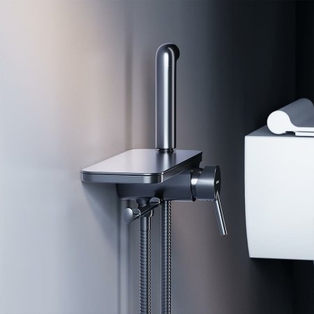 Гигиенический душ со смесителем Damixa Jupiter 773500301 Черный матовый 