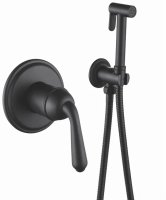 Гигиенический душ со смесителем Rose R0205H, черный