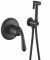 Гигиенический душ со смесителем Rose R0205H, черный 