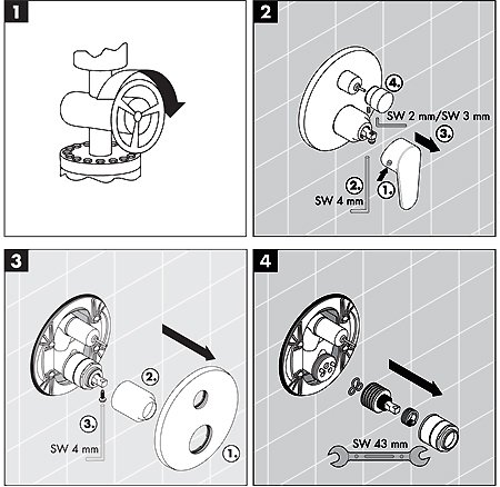 Смеситель Hansgrohe Talis Classic 14145000 для ванны с душем 