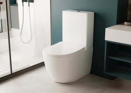 Унитаз компакт Abber Bequem AC1110 с бачком и сиденьем Микролифт 