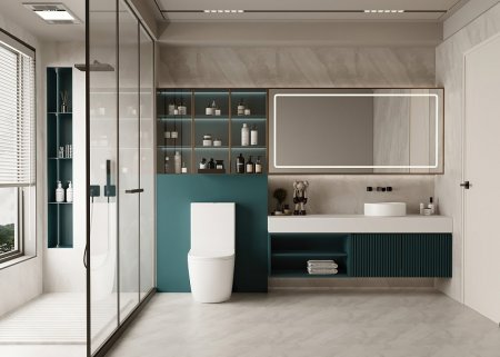 Унитаз компакт Abber Bequem AC1110 с бачком и сиденьем Микролифт 