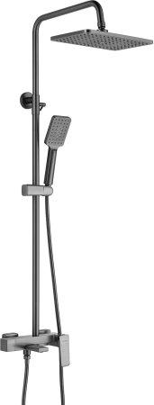Душевая система Shevanik S8936T, оружейная сталь 