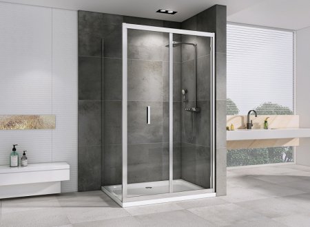 Душевой уголок Abber Sonnenstrand 110х75 AG07110-S75 профиль Хром стекло прозрачное 