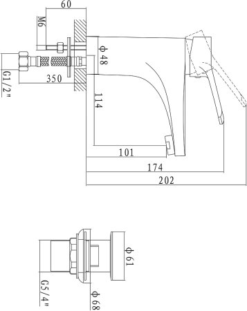 Смеситель Boch mann CK-Z18B1 для раковины 