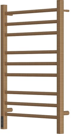Электрический полотенцесушитель Point Веста PN70758BR П9 500x800 диммер слева Бронза 