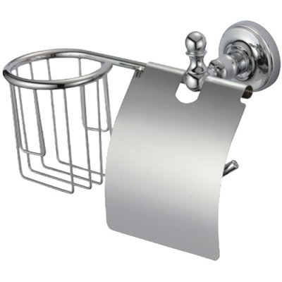 Настенный держатель для освежителя и т/бумаги с крышкой GANZER GZ-R 31031 хром 