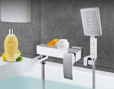 Смеситель для ванны Gappo G07 G3207-8 Белый Хром 