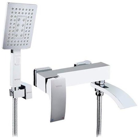 Смеситель для ванны Gappo G07 G3207-8 Белый Хром 