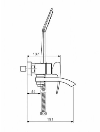 Смеситель для ванны Gappo G07 G3207-8 Белый Хром 
