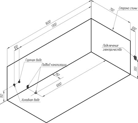 Акриловая ванна Radomir Vannesa Massage Фелиция 160х75, с гидромассажем и каркасом, экран с рисунком 