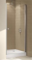 Душевая дверь в нишу Cezares Eco O-B-1-75-C-Cr стекло прозрачное + душевой трап