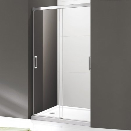 Душевая дверь в нишу Cezares Tandem Soft BF-2-120-C-Cr-IV стекло прозрачное 
