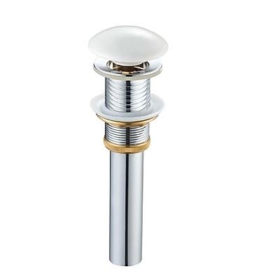 Донный клапан с переливом SantiLine SL-101 Белый 