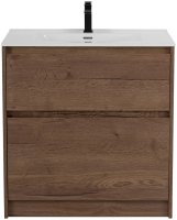 Тумба с раковиной BelBagno KRAFT39-800/390-2C-PIA-RT Rovere Tabacco