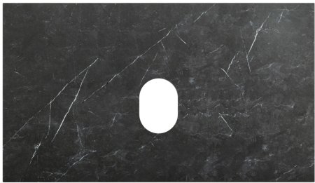 Столешница из керамогранита BelBagno KEP-80-MNO-W0 Marmo Nero Opaco 