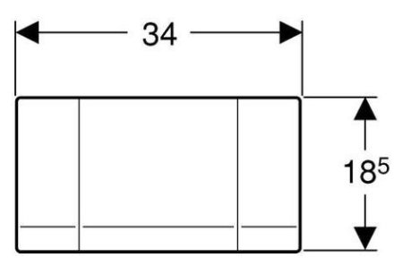 Кнопка смыва Geberit Highline 115.151.00.1 