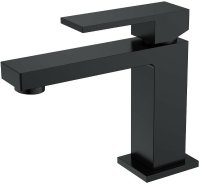 Смеситель для раковины Boheme Qubic 471-B Черный матовый