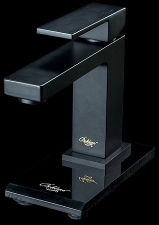 Смеситель для раковины Boheme Qubic 471-B Черный матовый 
