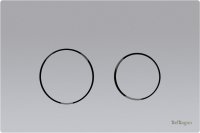 Кнопка смыва BelBagno Twin BB-P57110 матовый хром