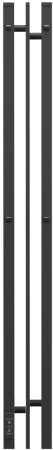 Полотенцесушитель электрический Point Фрея PN20712B П2 100x1200 диммер слева, черный 