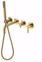 Смеситель для ванны встраиваемый Grocenberg GB5070GL, брашированное золото