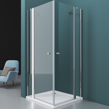 Душевой уголок BelBagno Etna 100х120 ETNA-AH-22-100/120-C-Cr профиль Хром стекло прозрачное 