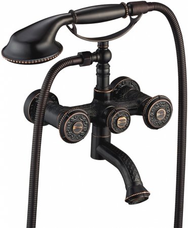 Смеситель Lemark Jasmine LM6614ORB для ванны с душем 