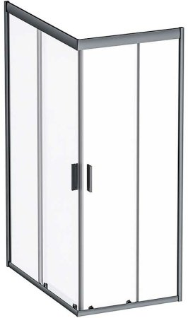 Душевой уголок AM.PM Gem 120х80 W90G-404-120280-BT профиль Черный матовый стекло прозрачное 